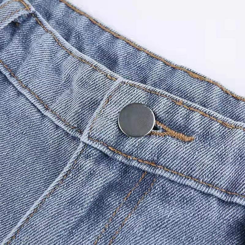 STAR PATCH STRAIGHT LEG JEANS