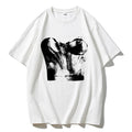 WHITE T-SHIRT WITH CORSET PRINT
