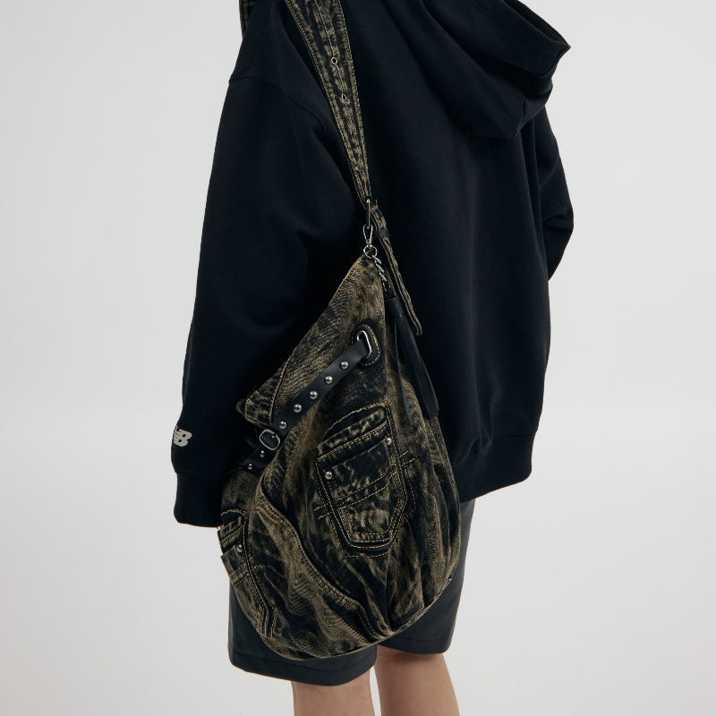 RETRO DENIM PUNK BAG
