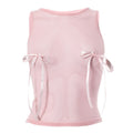 PINK BOW MESH CROP TOP
