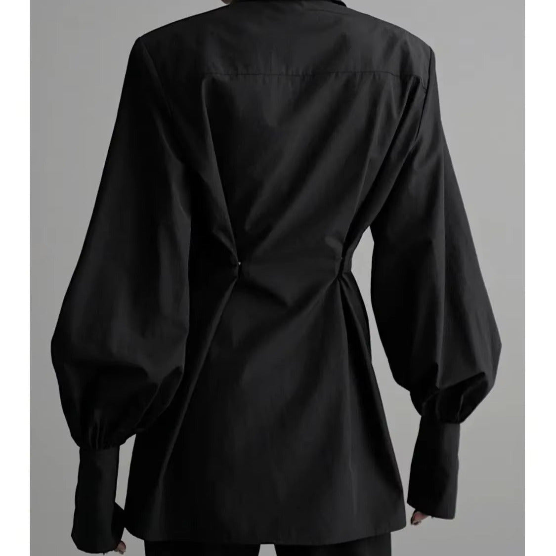 ZIPPER DETAIL LOOSE-FIT SHIRT