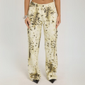 HIGH-WAIST PRINTED WIDE-LEG TROUSERS