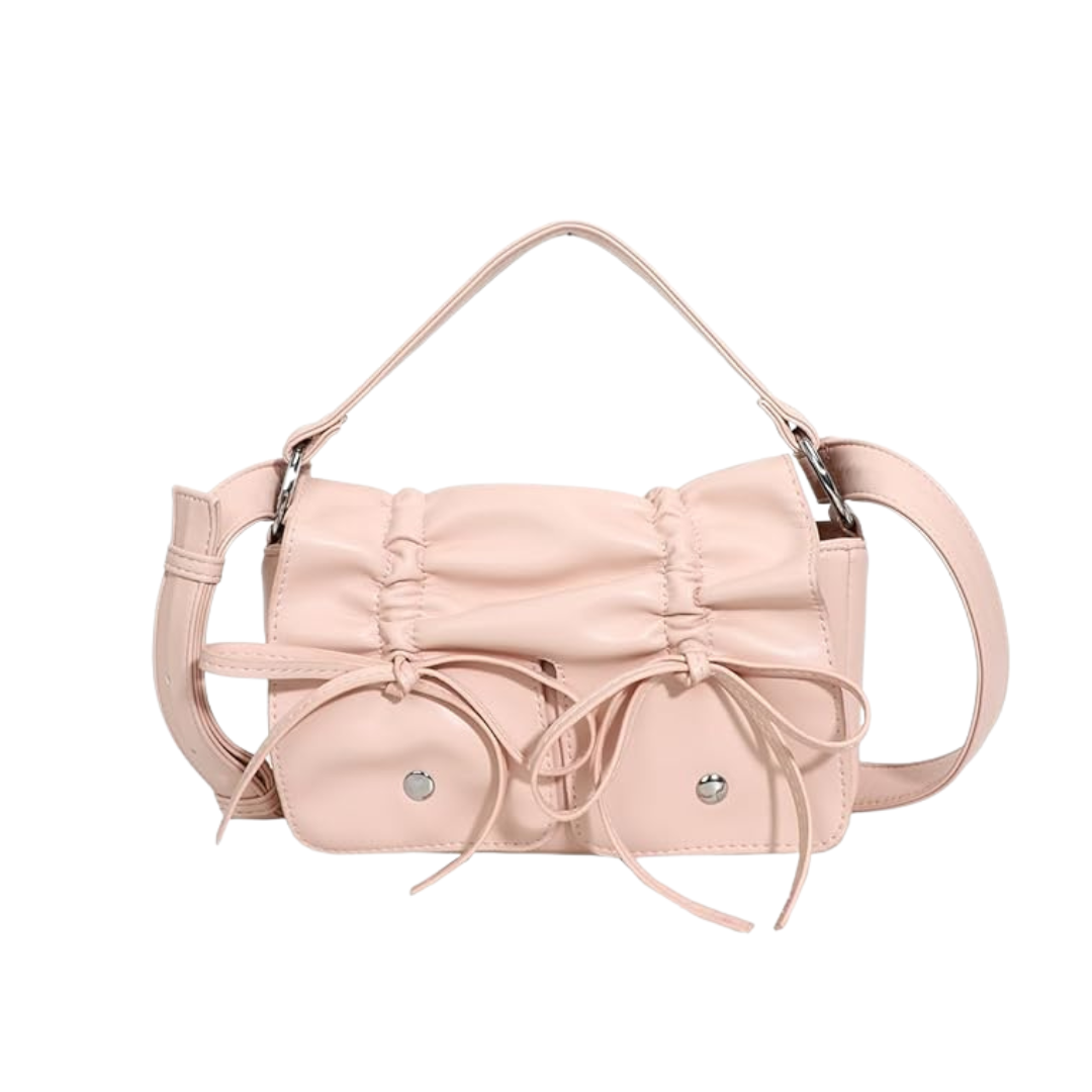 PINK BOW SHOULDER BAG
