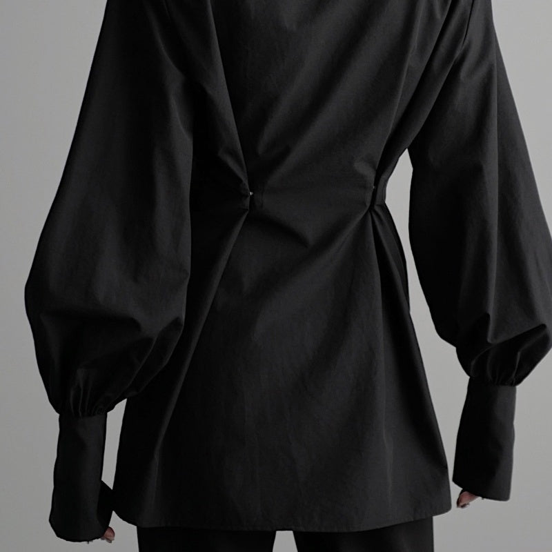 ZIPPER DETAIL LOOSE-FIT SHIRT