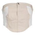 TWO-TONE DENIM CORSET TOP