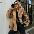 CAMEL BROWN LUXE FAUX FUR