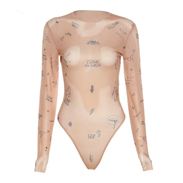 SHEER PRINTED TOP